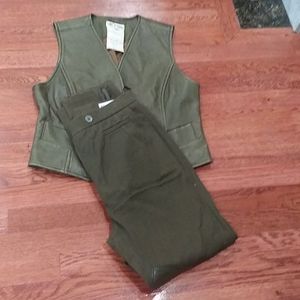 Nic Janik buttery leather vest with riding pants